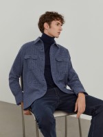 Pied de poule overshirt