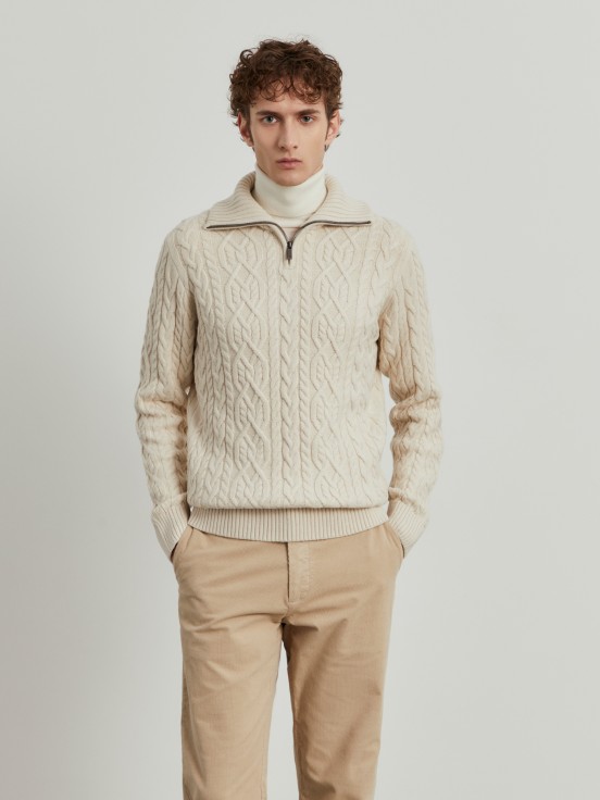 Camisola malha tricotada