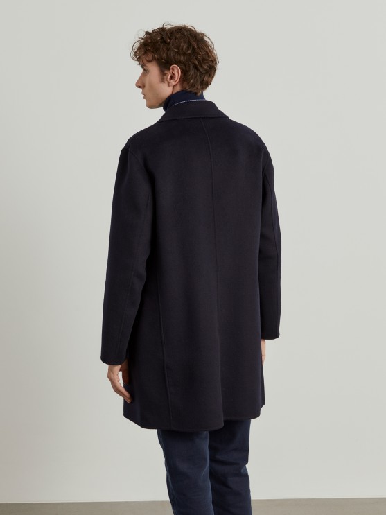 Wool blend overcoat
