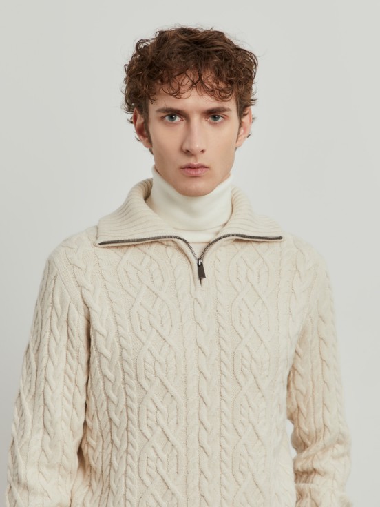 Camisola malha tricotada