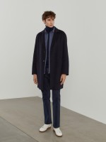 Wool blend overcoat