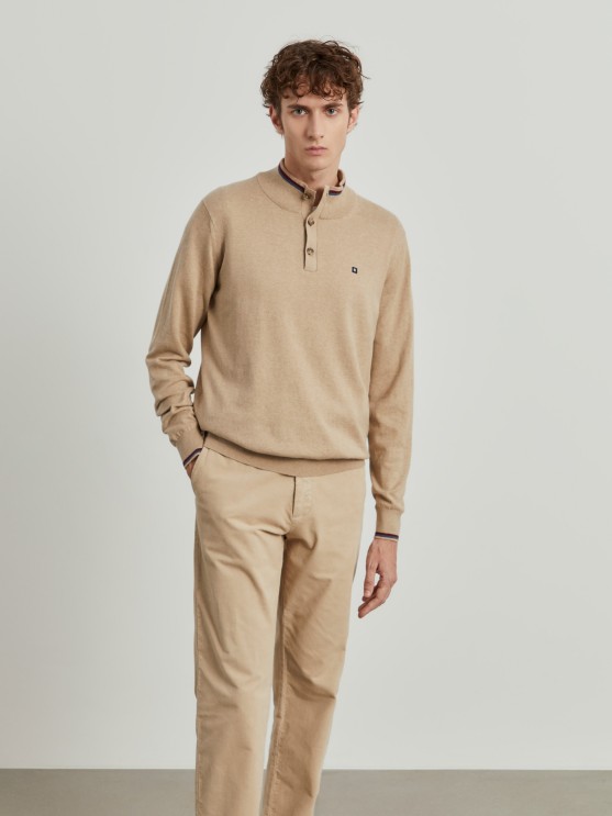 Button-down sweater