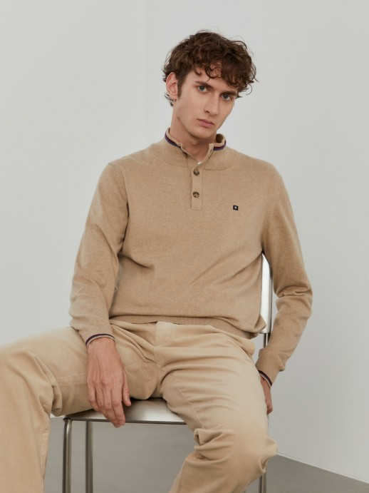 Button-down sweater