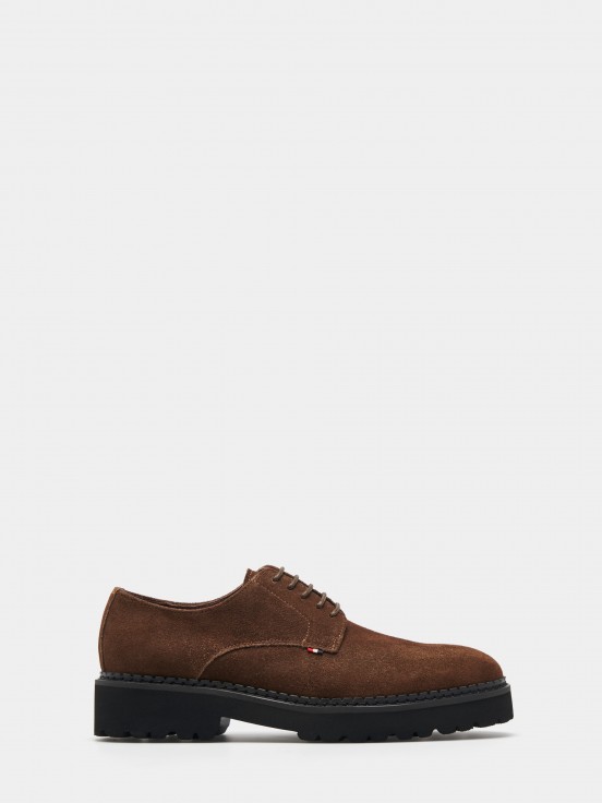 Zapatos con cordones de ante