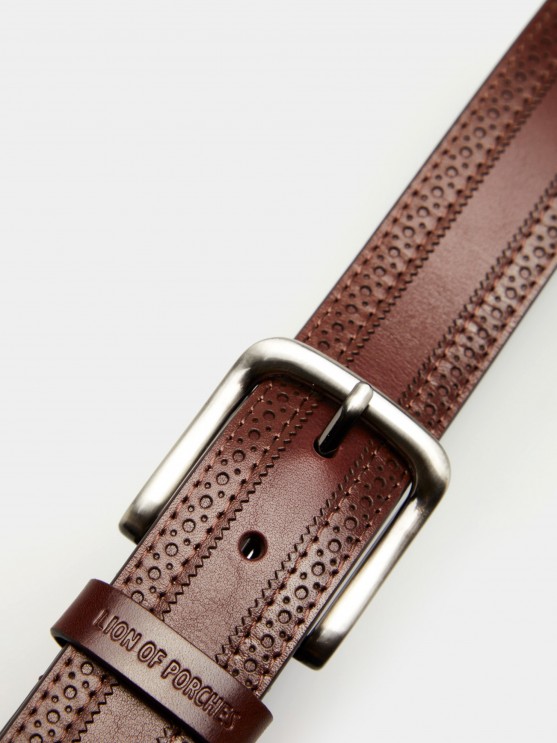 Leather crafted belt