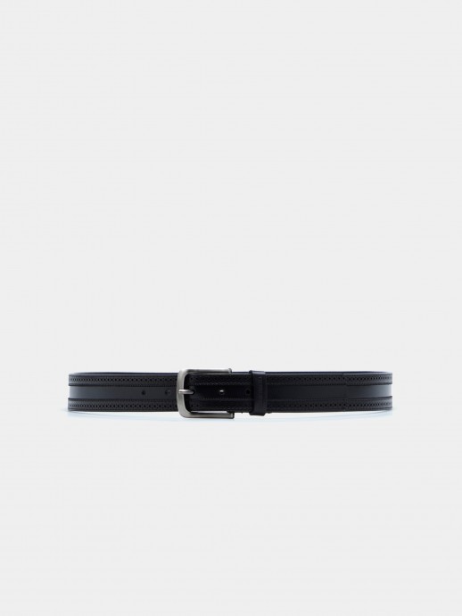 Leather crafted belt