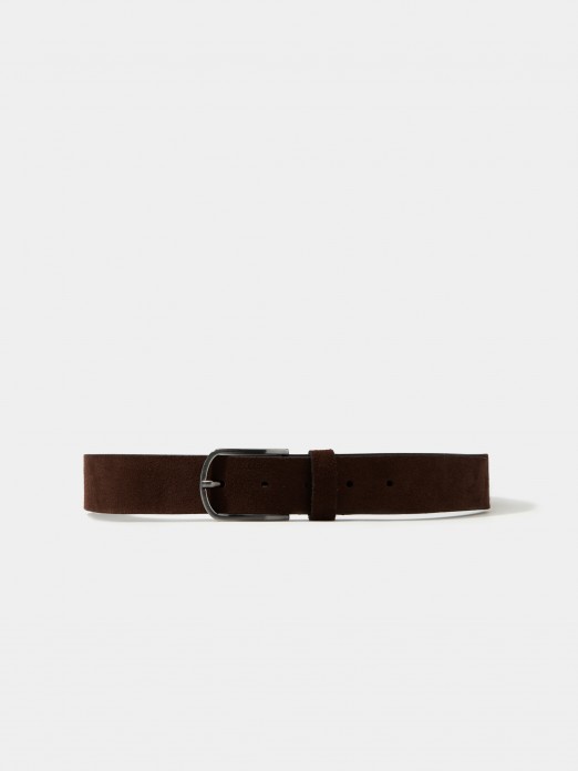 Suede belt