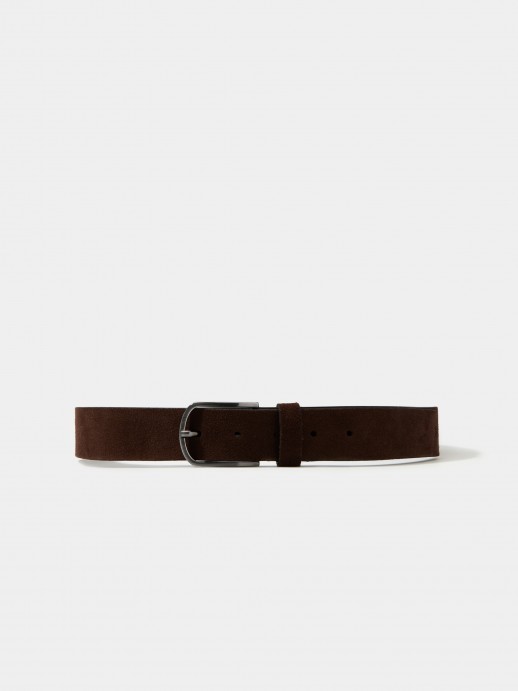 Suede belt
