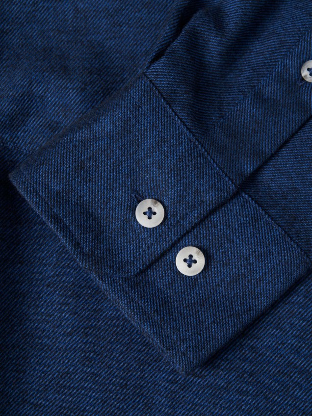 Regular fit flannel shirt - Image product
