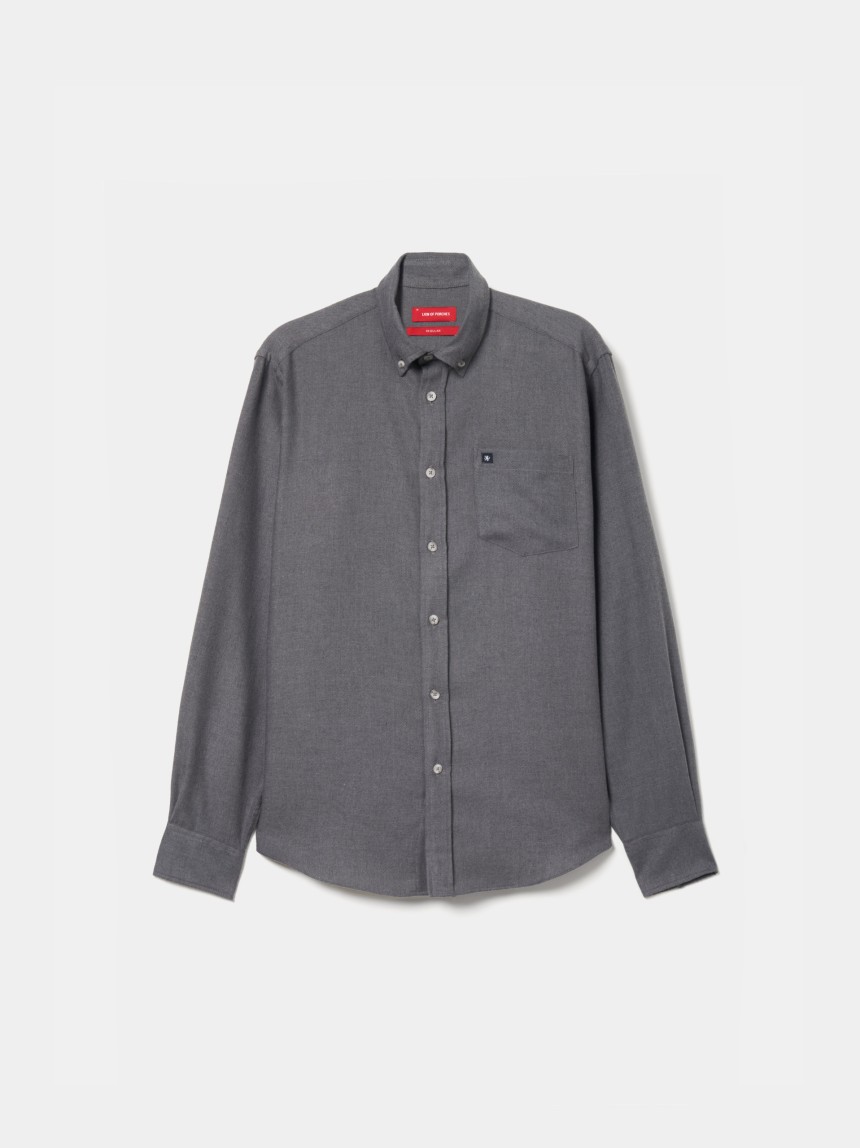 Regular fit flannel shirt