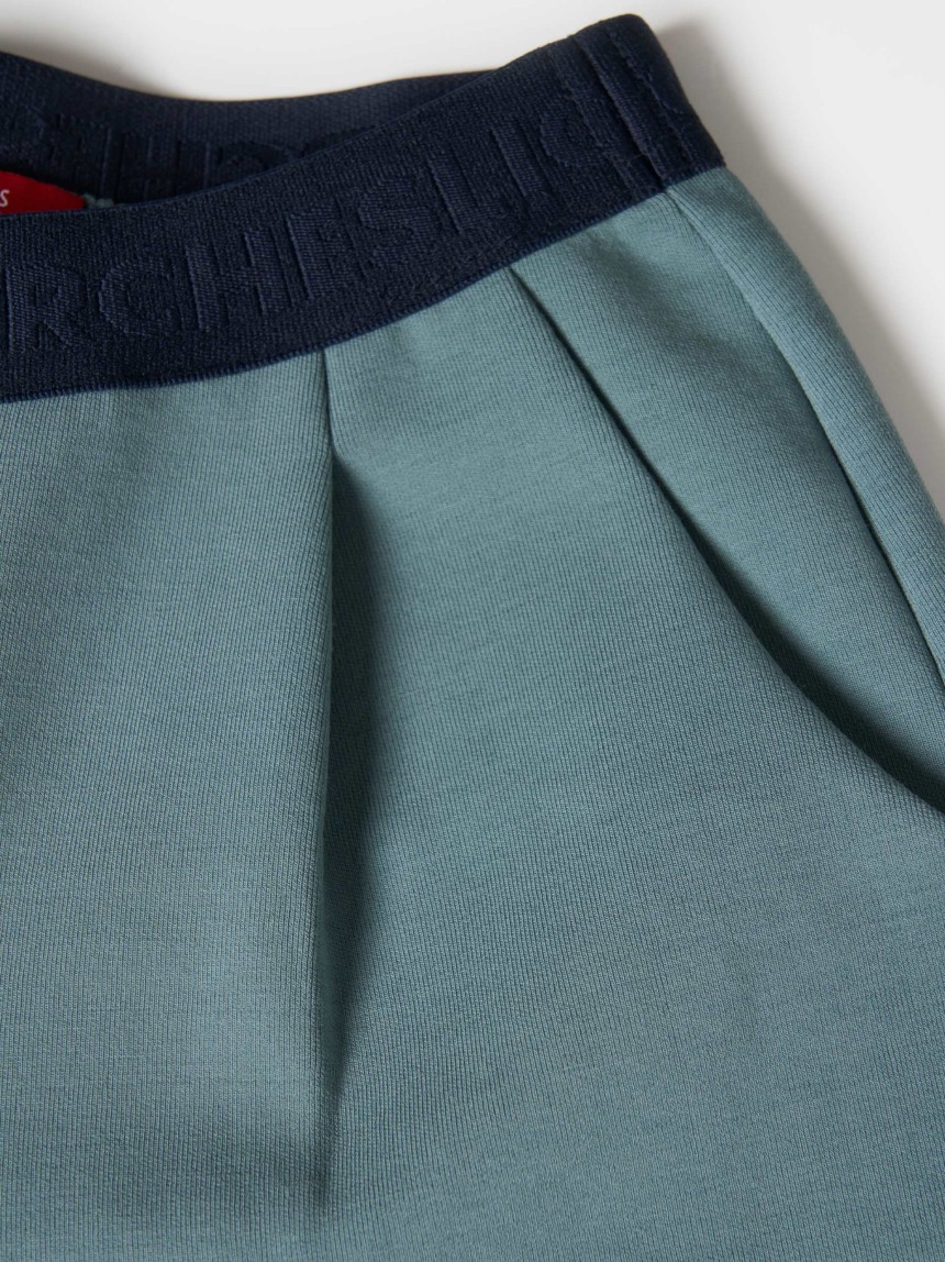 Wide leg knit pants