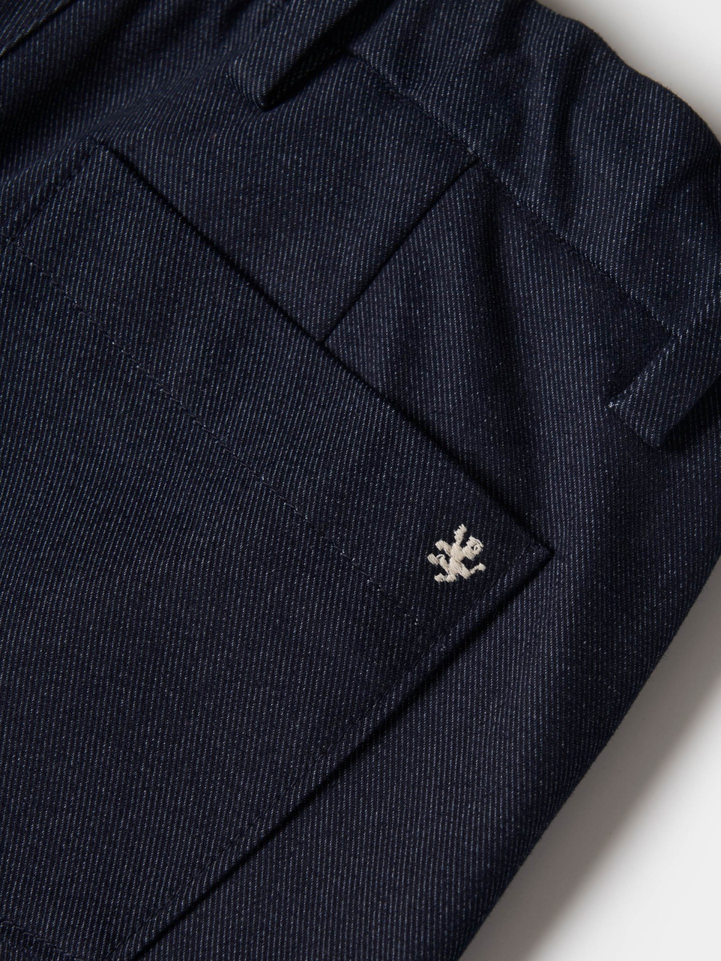 Calças denim com cordão