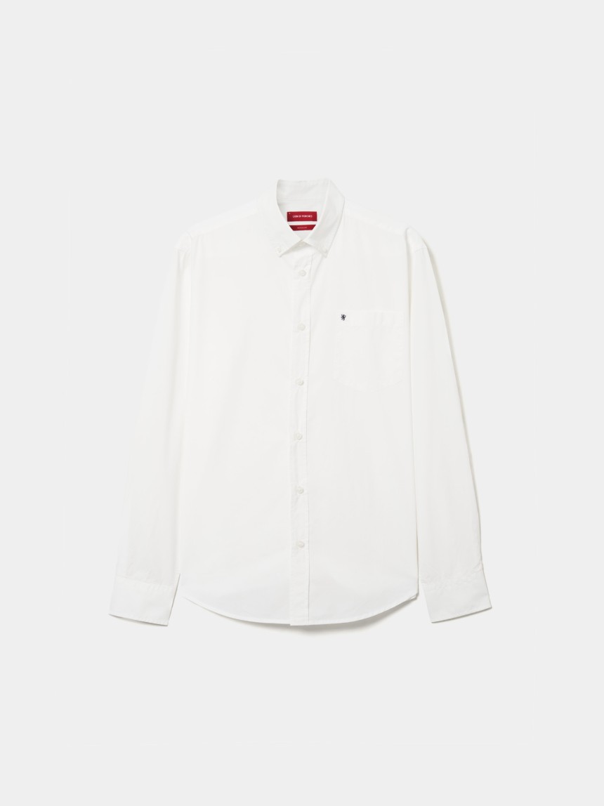 Camisa regular fit de algod�o