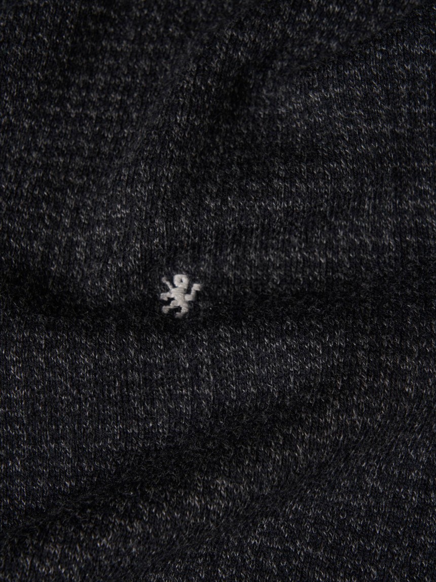 Two-colour knitted polo shirt