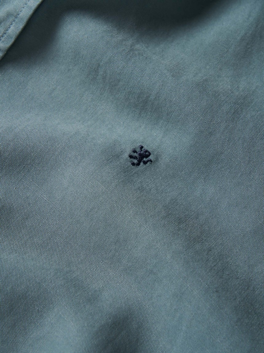 Slim fit shirt in lyocell and linen