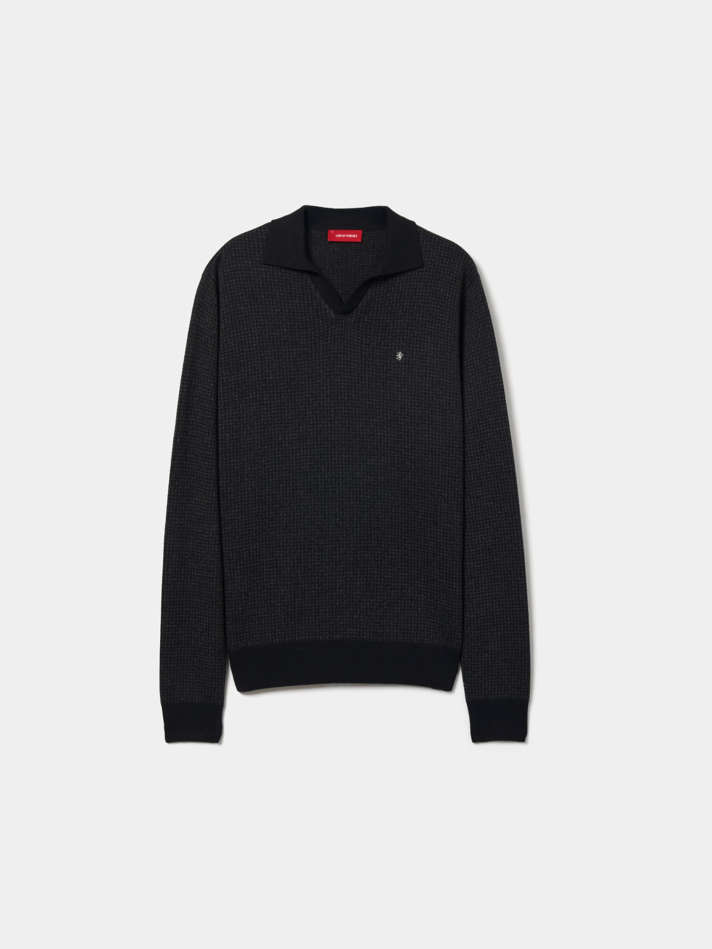 Polo malha bicolor