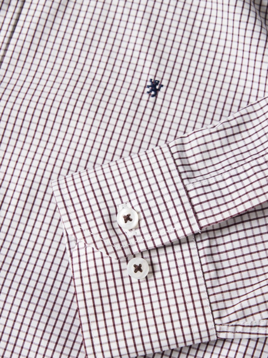 Camisa slim fit quadrados