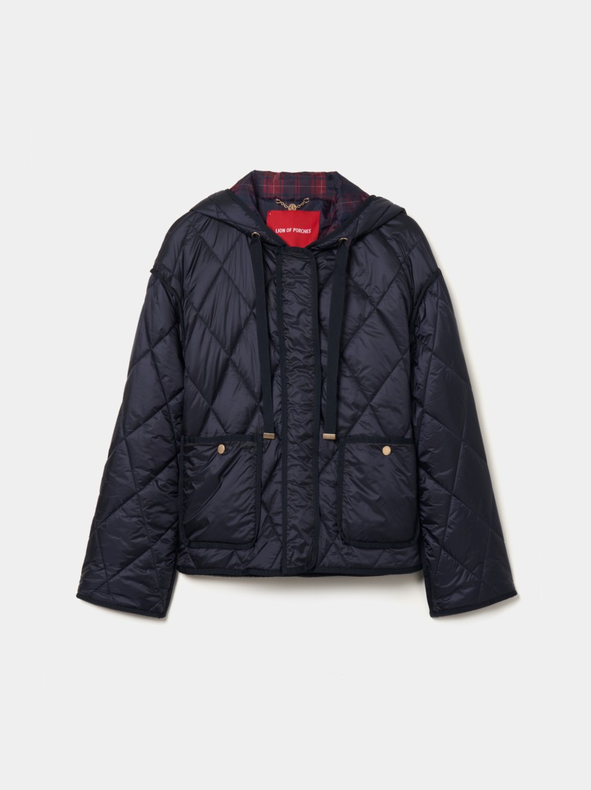 Blus�o curto acolchoado
