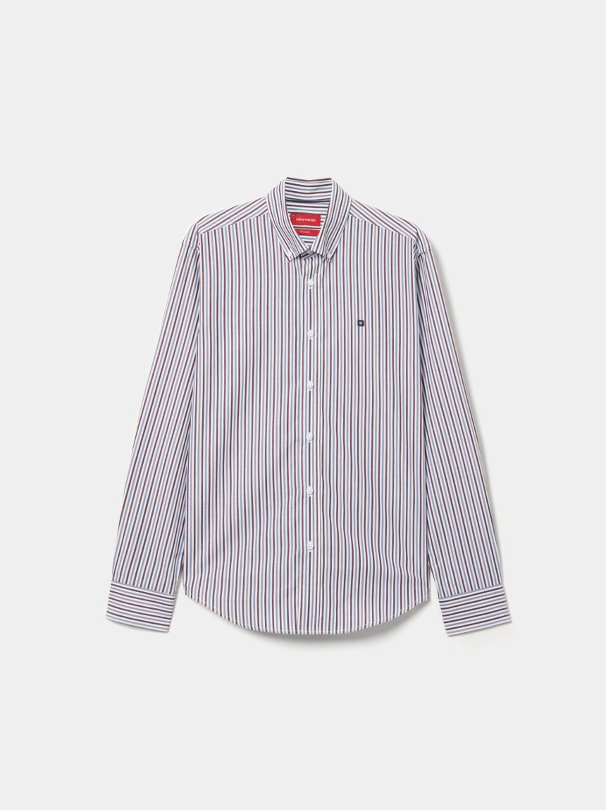 Camisa regular fit �s riscas