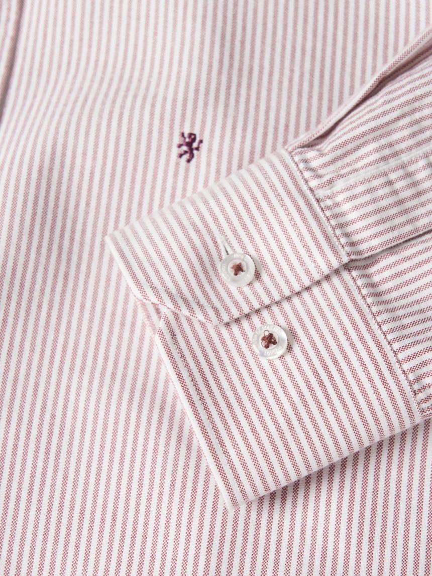 Camisa slim fit �s riscas
