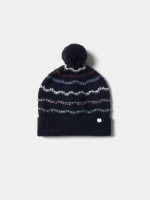 Beanie with pom-pom