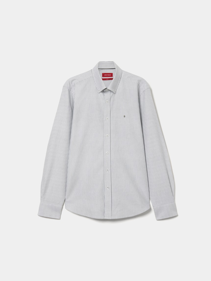Camisa slim fit �s riscas