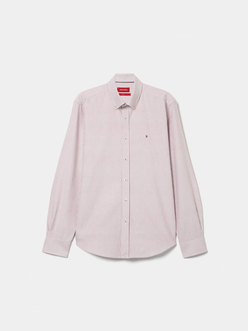 Camisa slim fit �s riscas