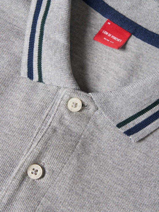 Slim fit pique polo shirt