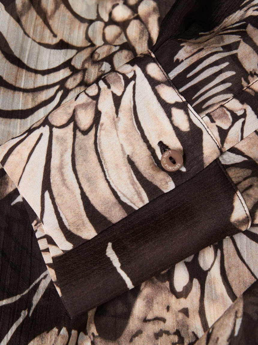 Camisa flu�da estampada