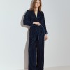 Velvet palazzo pants