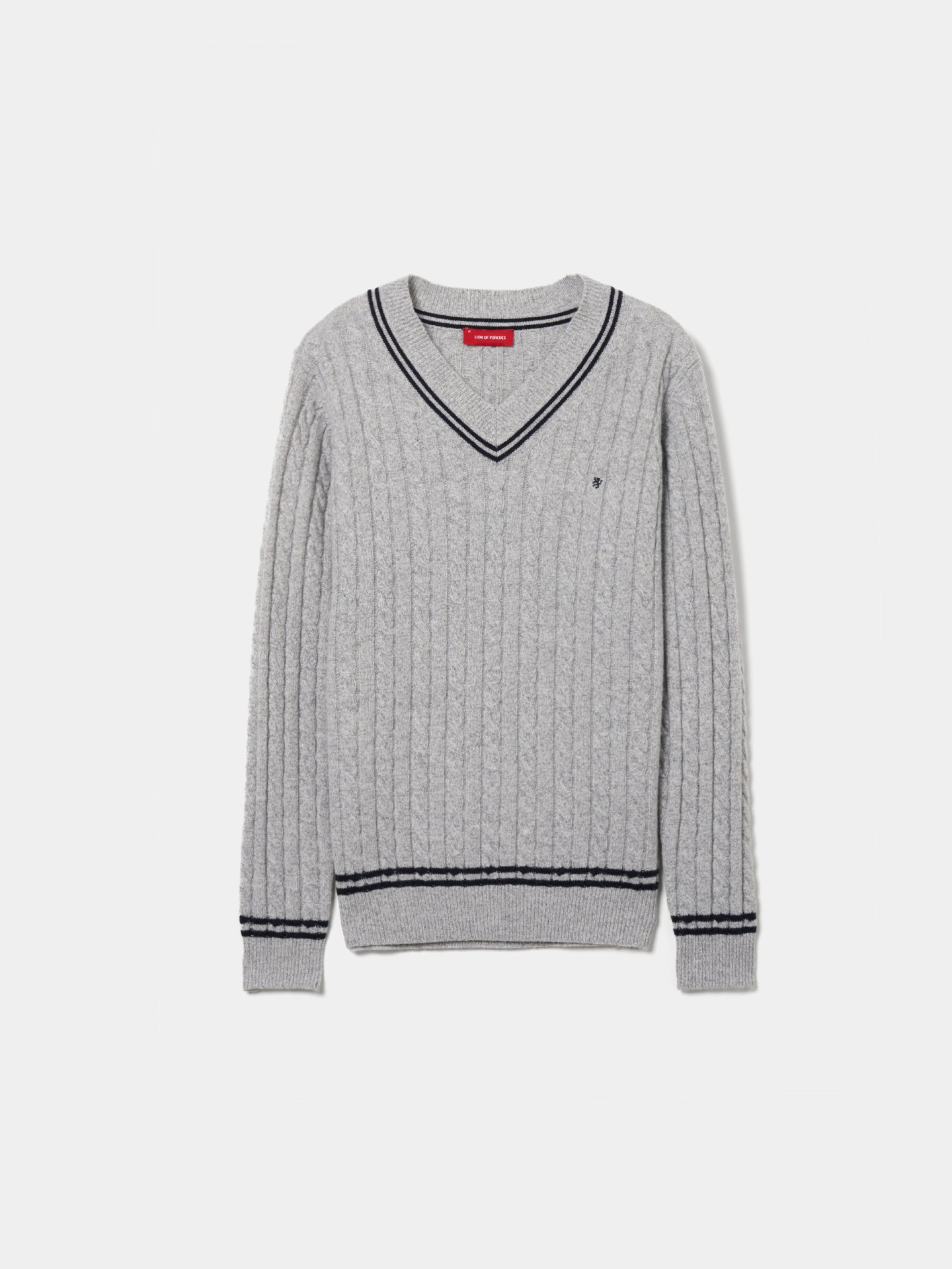 Pullover de malha entrançada
