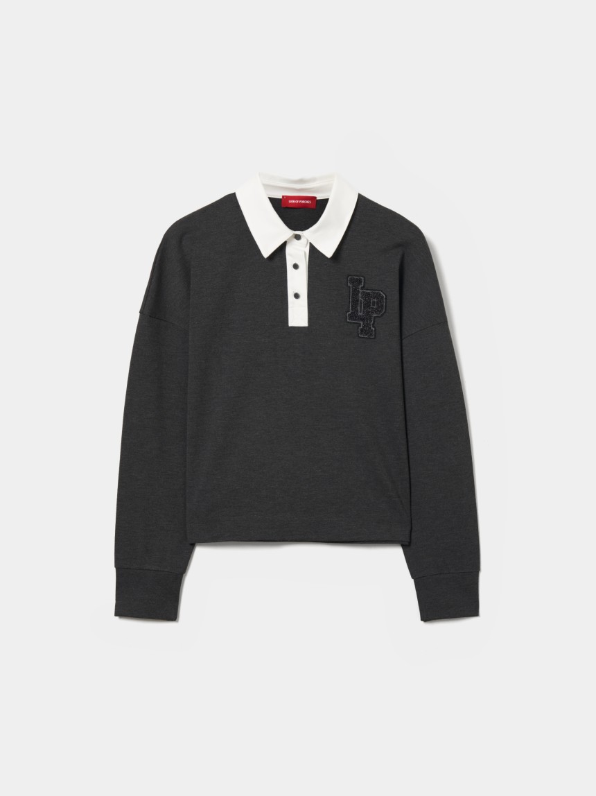 Camisa polo de manga larga