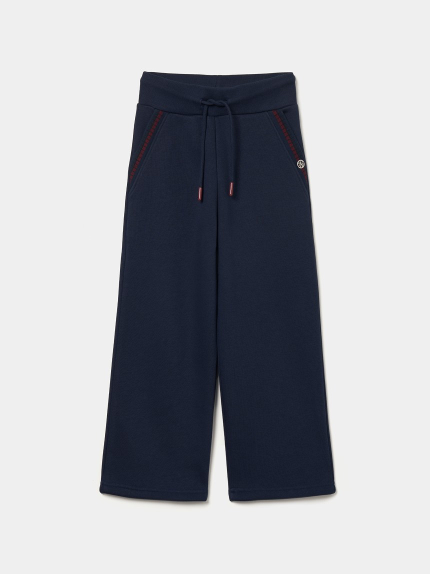 Wide leg knitted pants
