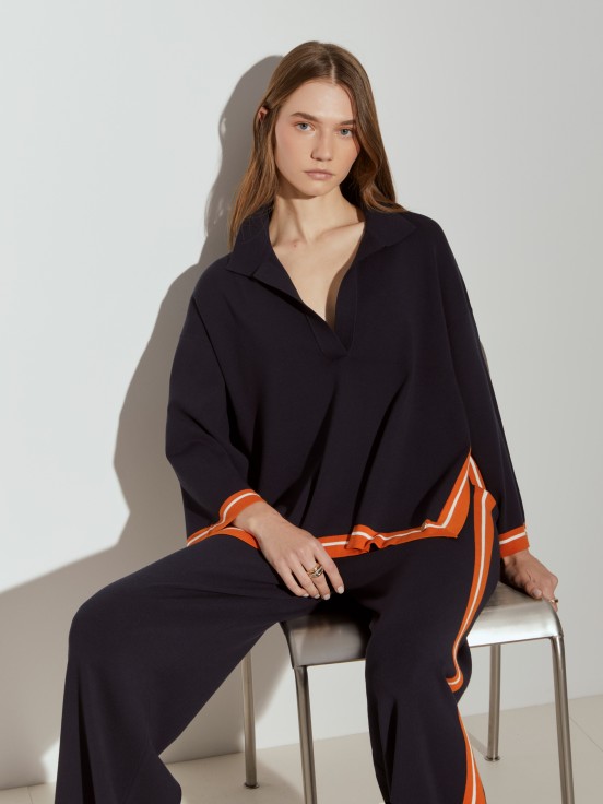 Camisola de malha oversize