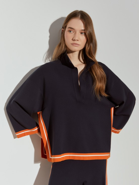 Camisola de malha oversize