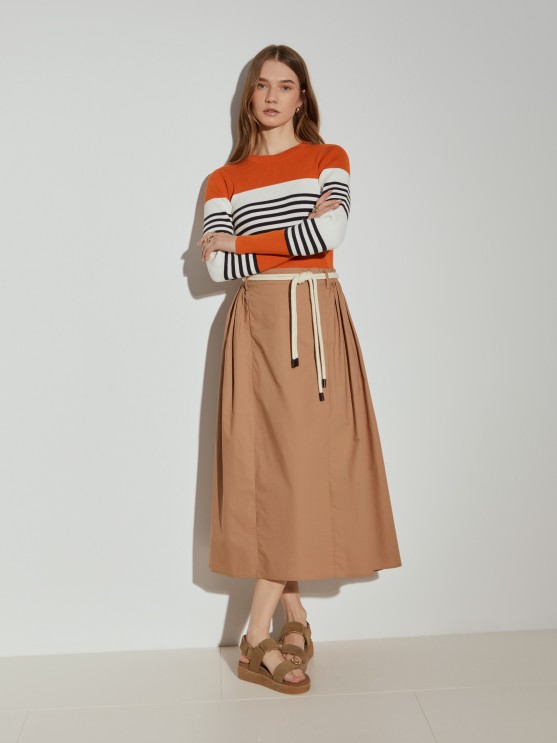 Ribbed striped sweater