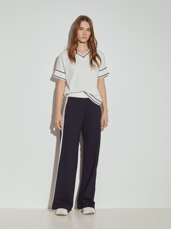 Pantaln punto bicolor