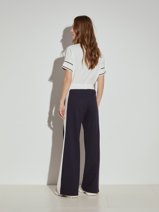 Pantaln punto bicolor