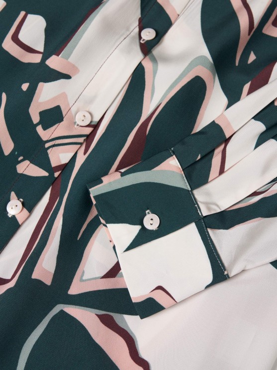 Camisa comprida estampada