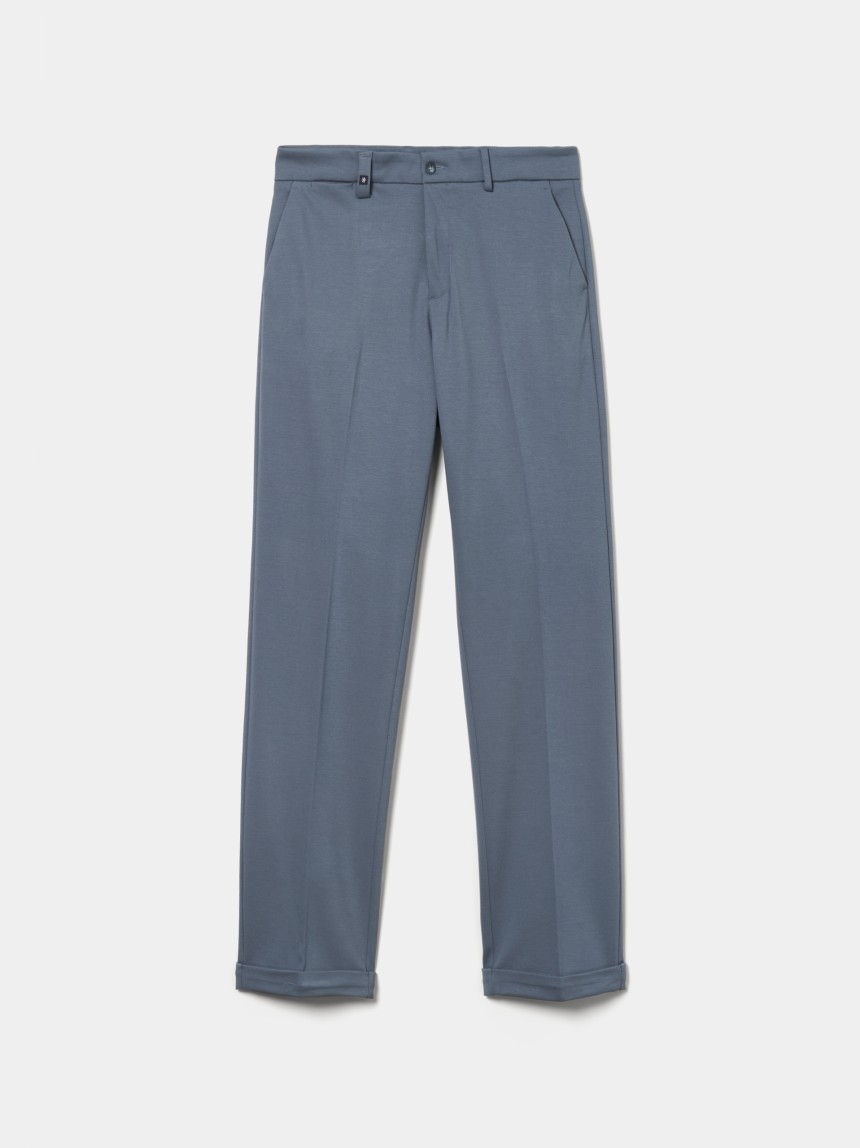 Creased chino pants