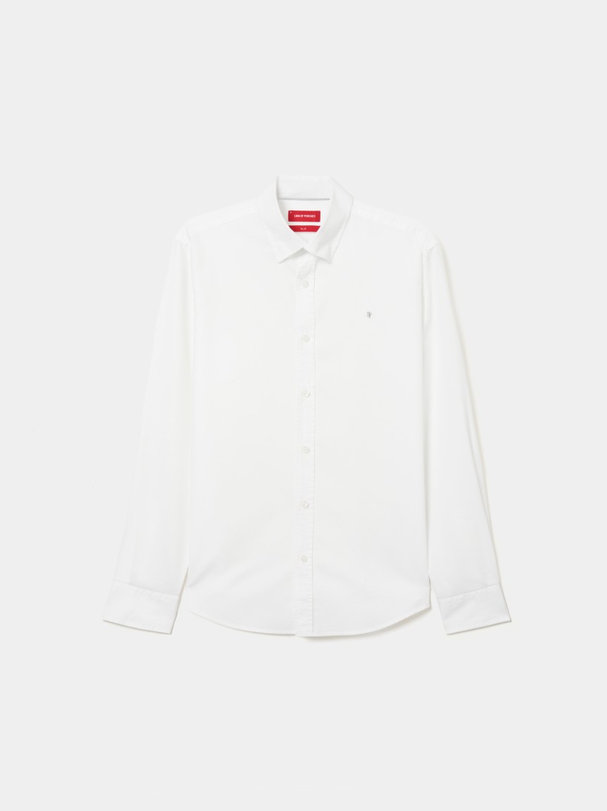 Camisa slim fit de algod�o
