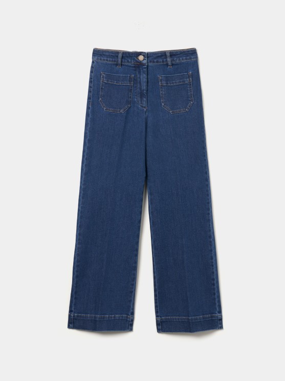 Calas denim wide leg