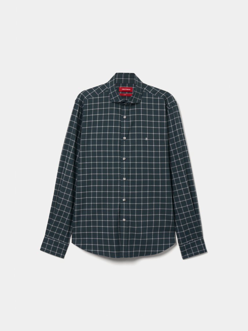 Camisa xadrez slim fit