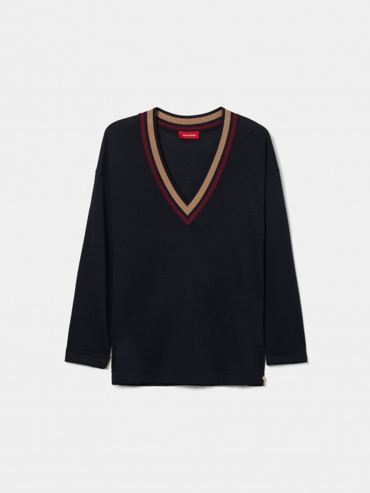 Sudadera de lyocell y algodn