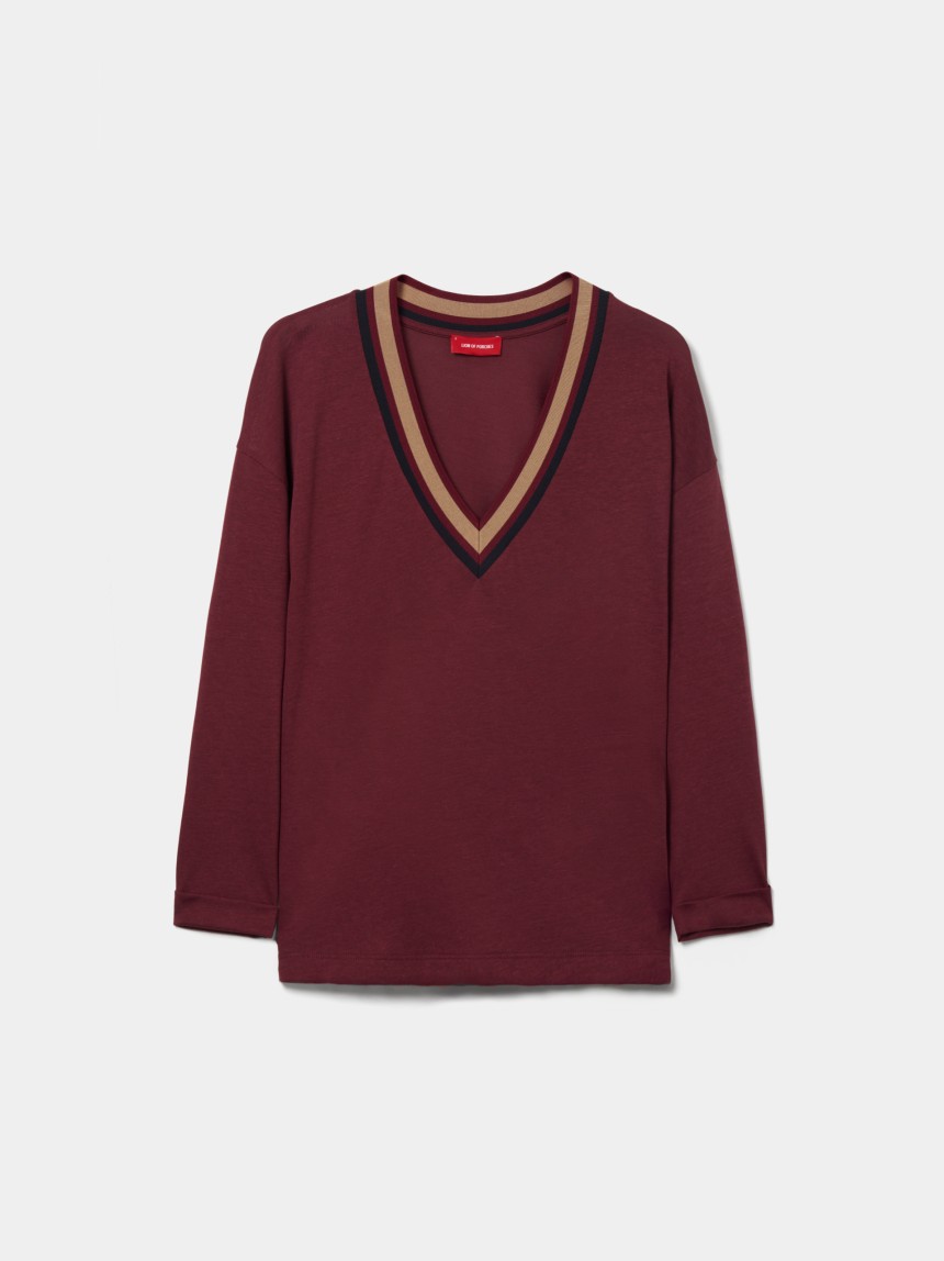 Camisola liocel e algod�o