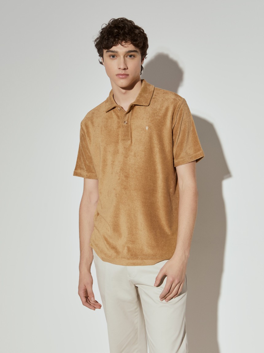 Turkish knit polo shirt
