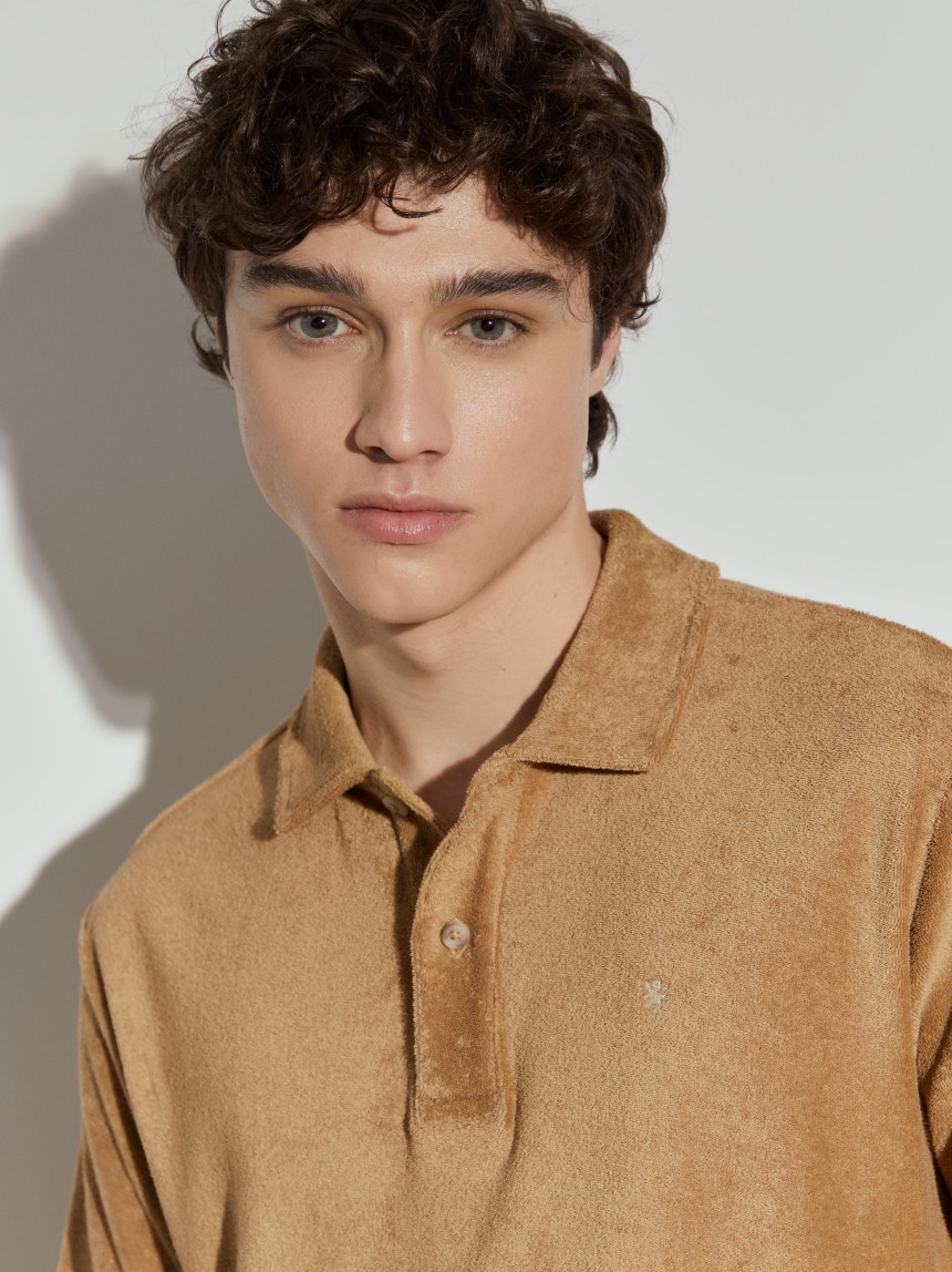 Turkish knit polo shirt