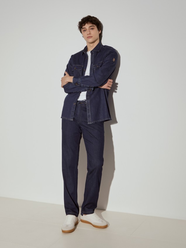 Denim overshirt