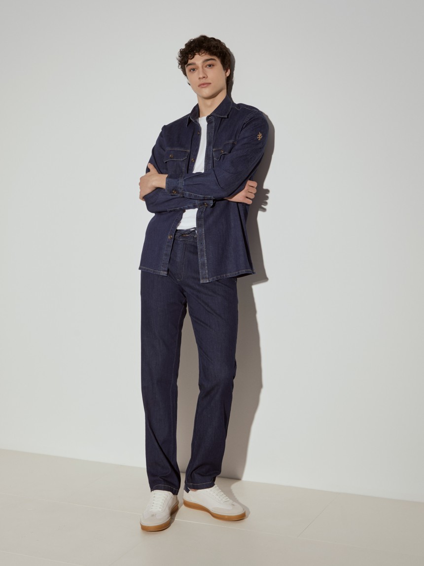 Denim overshirt