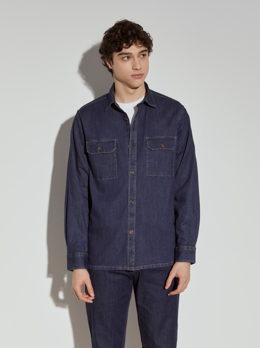 Denim overshirt